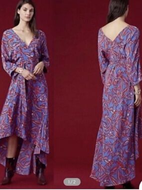 Diane Von Furstenberg Silk Eloise Wrap Dress size M